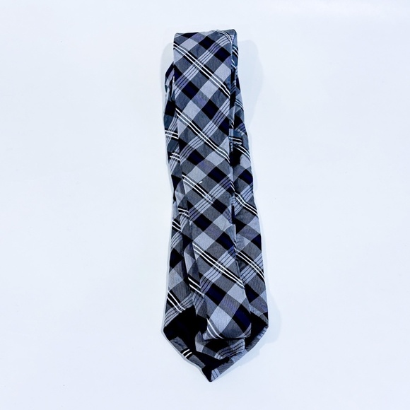 NAUTICA Purple and grey plaid tie - Picture 3 of 5